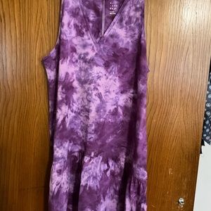 SALE!! Women’s hand dyed purple tank dress XL